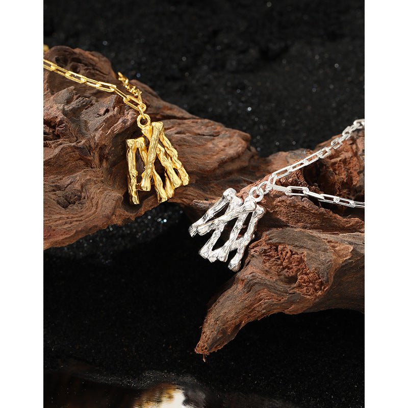 Casual Irregular Branches 925 Sterling Silver Necklace - JEWELLY