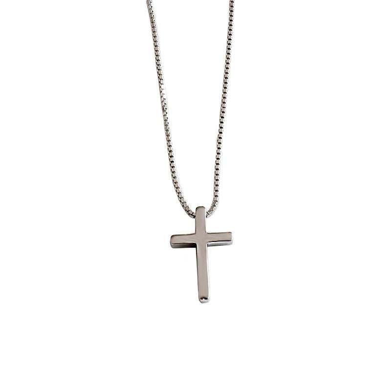 Classic Cross Casual 925 Sterling Silver Necklace - JEWELLY