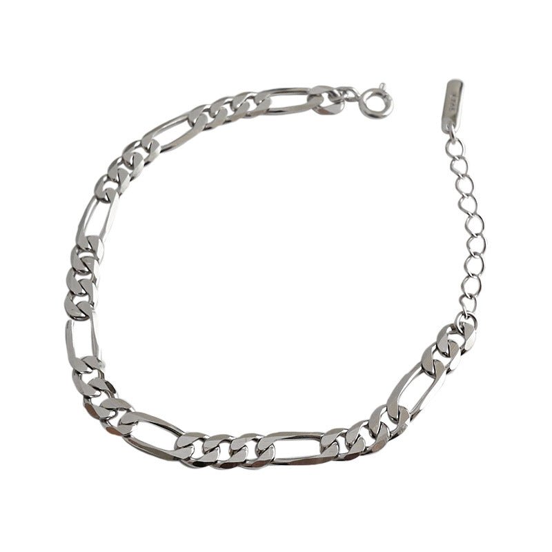 Classic Hollow Chain 925 Sterling Silver Bracelet - JEWELLY