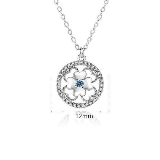 Classic Hollow CZ Four Leaves Clover 925 Sterling Silver NecklacePendant Size: 12mm * 12mm 
Metal Material: Solid 925 Sterling Silver
Accent Stone: AAA Cubic Zirconia
Metal Electroplating: Rhodium
Chain Length: 400mm + 50mm AdjustJEWELLYJEWELLYLeaves Clover 925 Sterling Silver Necklace