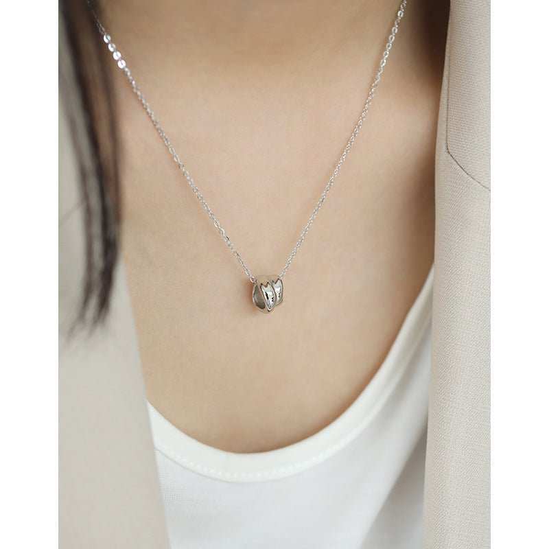 Cute Mini Conch 925 Sterling Silver Necklace - JEWELLY