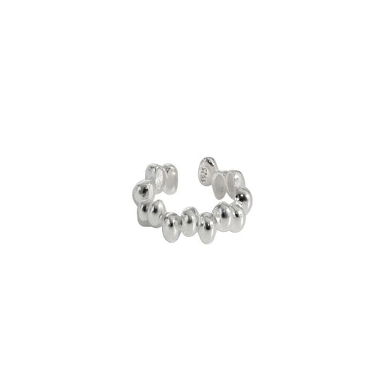 Fashion Beads 925 Sterling Silver Non-Pierced Earrings - JEWELLY