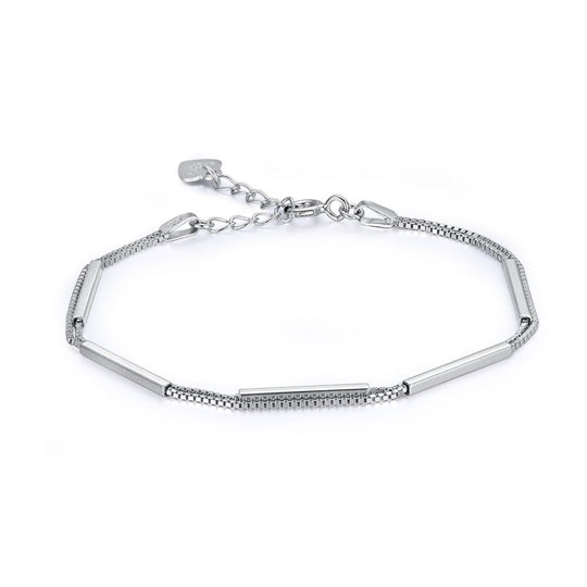 Fashion Double Layer Box 925 Sterling Silver Bracelet - JEWELLY