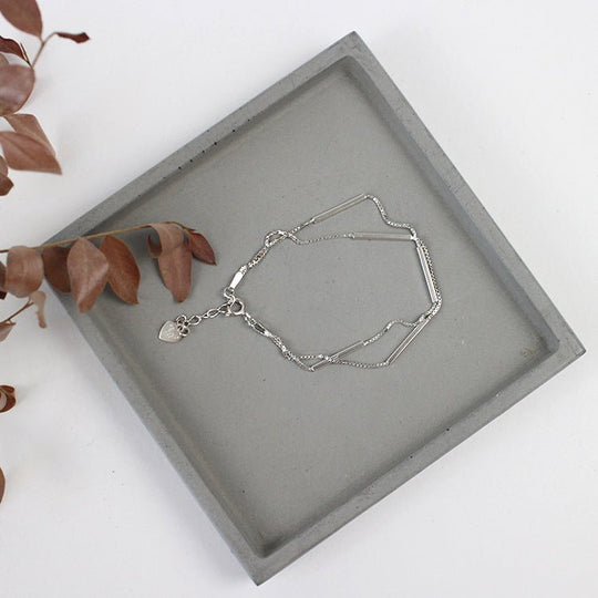 Fashion Double Layer Box 925 Sterling Silver Bracelet - JEWELLY