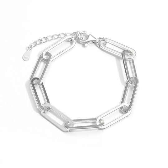 Fashion Holiday Hollow Chain 925 Sterling Silver Bracelet - JEWELLY