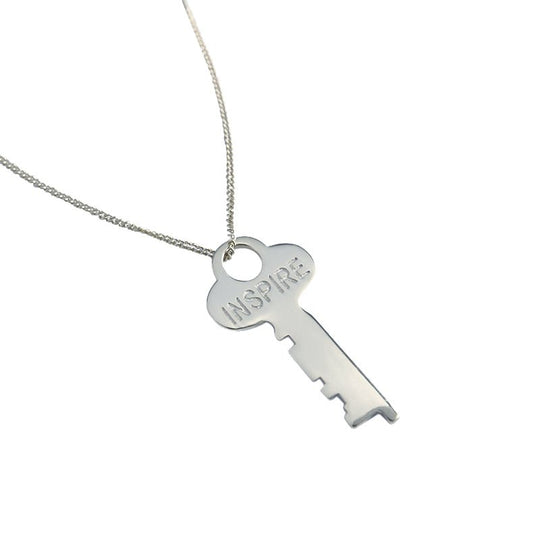 Fashion INSPIRE Letter Key 925 Sterling Silver Necklace - JEWELLY