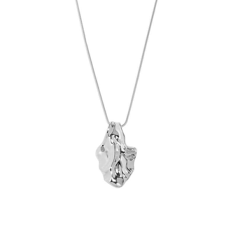 Fashion Irregular Leaf 925 Sterling Silver Necklace - JEWELLY