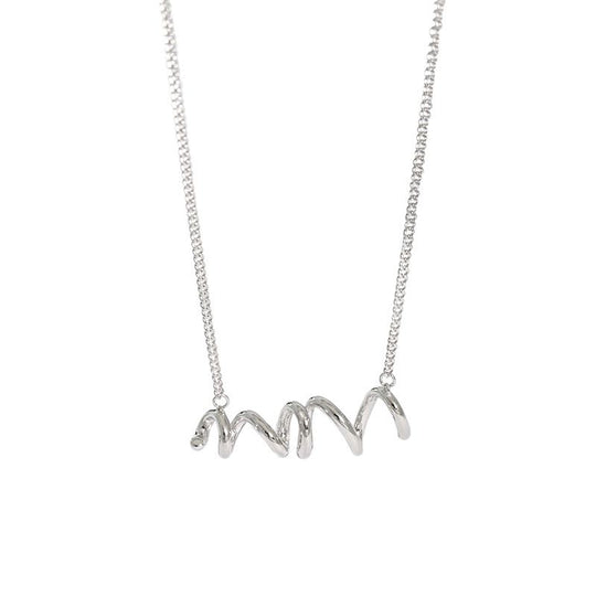 Fashion Irregular Spring 925 Sterling Silver Necklace - JEWELLY