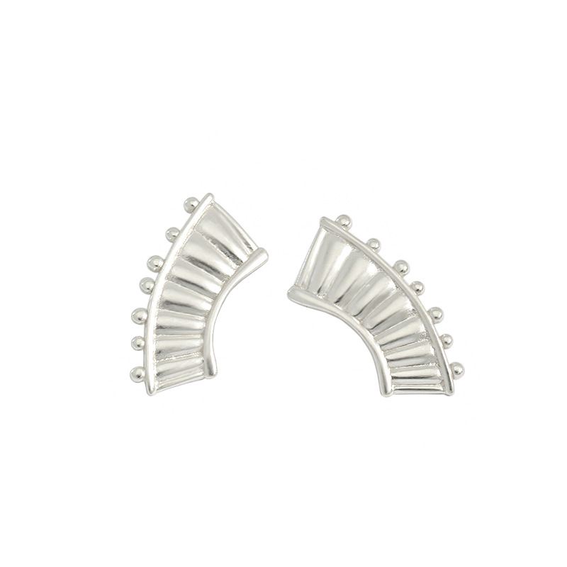 Fashion Lyre Piano 925 Sterling Silver Stud Earrings - JEWELLY