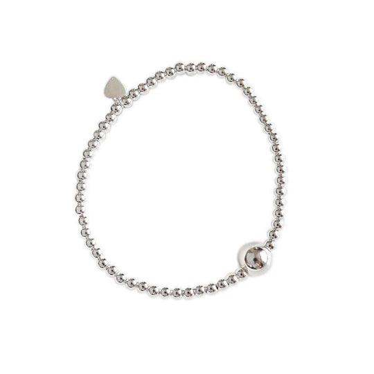 Fashion New Beads 925 Sterling Silver BraceletPendant Size: 8mm 
Metal Material: Solid 925 Sterling Silver
Metal Electroplating: Rhodium
Chain Length: 160
Total Weight: 4.27gJEWELLYJEWELLYBeads 925 Sterling Silver Bracelet