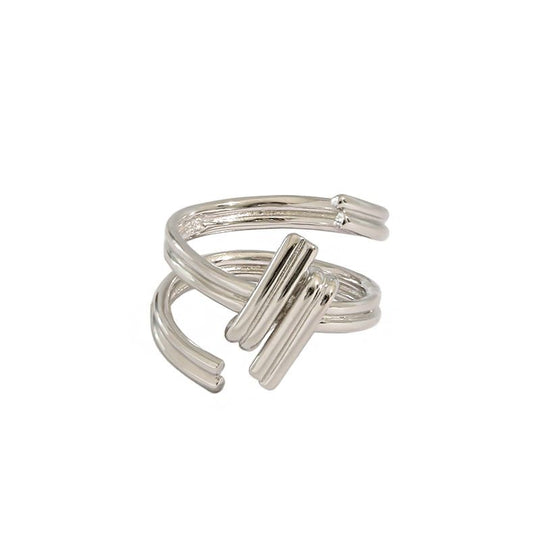 Fashion Screw 925 Sterling Silver Adjustable Ring - JEWELLY