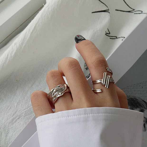 Fashion Screw 925 Sterling Silver Adjustable Ring - JEWELLY