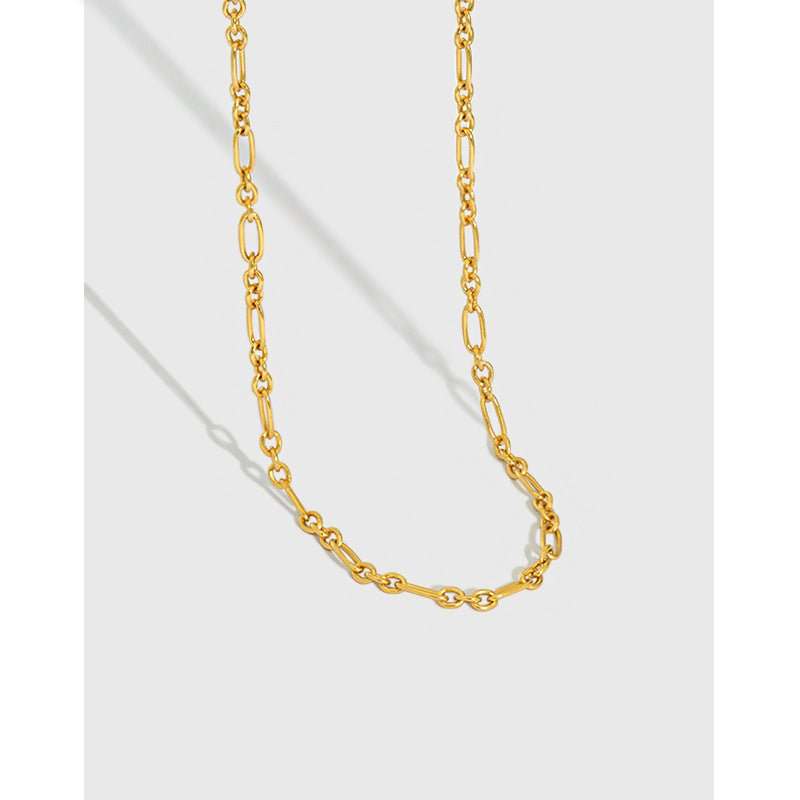 Friend's Hollow Chain Choker 925 Sterling Silver NecklacePendant Size: 2.65mm 
Metal Material: Solid 925 Sterling Silver
Metal Electroplating: 18K Yellow Gold/Rhodium
Chain Length: 360mm + 50mm Adjustable
Total Weight: 4.1JEWELLYJEWELLYHollow Chain Choker 925 Sterling Silver Necklace