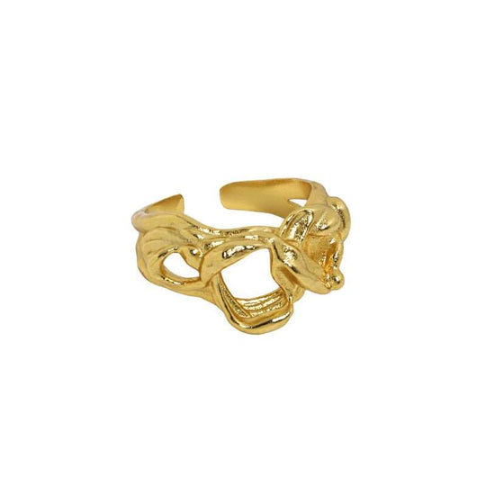 Friend's Hollow Knots 925 Sterling Silver Adjustable RingRing Top Size: 12.5mm 
Ring Diameter: 16.9mm
Metal Material: Solid 925 Sterling Silver
Metal Electroplating: 18K Yellow Gold/Rhodium
Ring Size: Open Size/Adjustable
JEWELLYJEWELLYHollow Knots 925 Sterling Silver Adjustable Ring