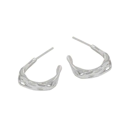 Geometry Irregular C Shape Casual 925 Sterling Silver Stud EarringsEarring Size: 18.5mm 
Metal Material: Solid 925 Sterling Silver
Metal Electroplating: 18K Yellow Gold /Rhodium
Earring Backs: Solid 925 Sterling Silver
Total Weight:JEWELLYJEWELLYShape Casual 925 Sterling Silver Stud Earrings