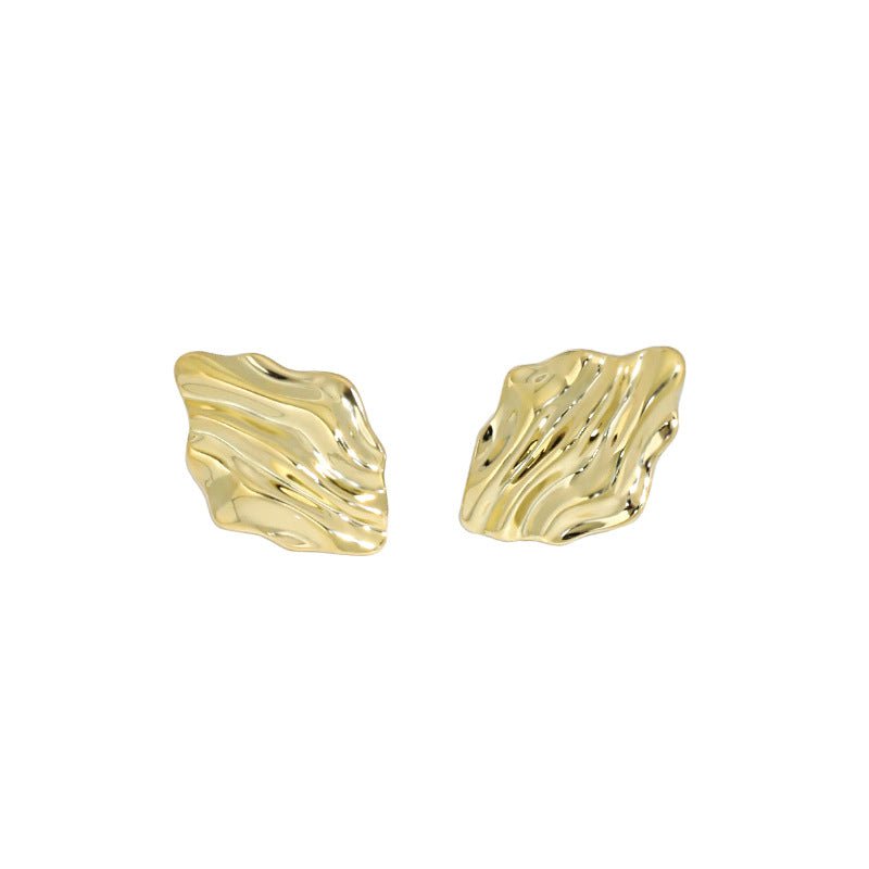 Geometry Irregular Stones Office 925 Sterling Silver Stud Earrings - JEWELLY