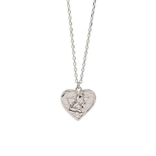 Gift Angel Heart 925 Sterling Silver Necklace - JEWELLY