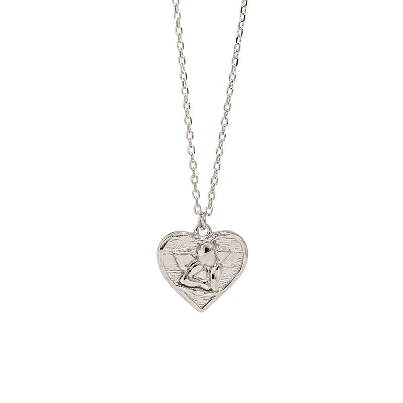 Gift Angel Heart 925 Sterling Silver Necklace - JEWELLY