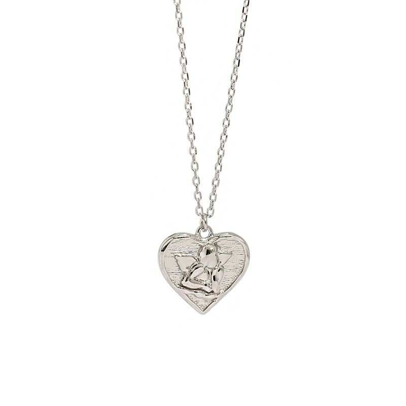 Gift Angel Heart 925 Sterling Silver Necklace - JEWELLY