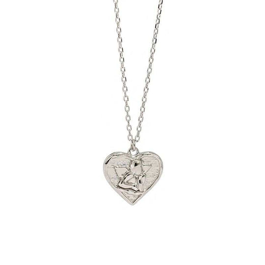 Gift Angel Heart 925 Sterling Silver Necklace - JEWELLY