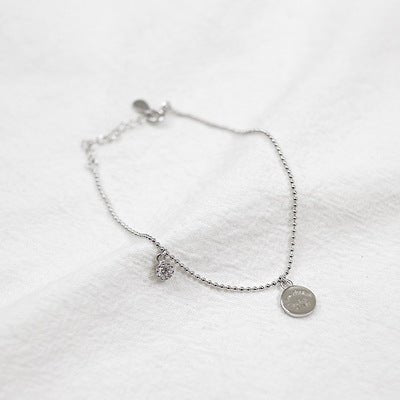 Girl CZ Love Letters 925 Sterling Silver Bracelet - JEWELLY