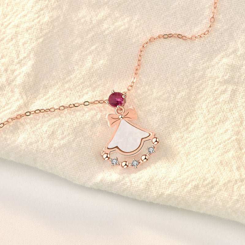 Girl Mother of Shell Pink CZ Skirt 925 Sterling Silver NecklaceMain Stone: Mother of Shell
Main Stone Quantity: 1 
Pendant Size: 31mm * 29mm 
Accent Stone: AAA Cubic Zirconia
Metal Material: Solid 925 Sterling Silver
Metal ElectJEWELLYJEWELLYShell Pink CZ Skirt 925 Sterling Silver Necklace