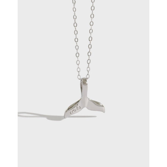 Gril Dolphin Tail 925 Sterling Silver Necklace - JEWELLY