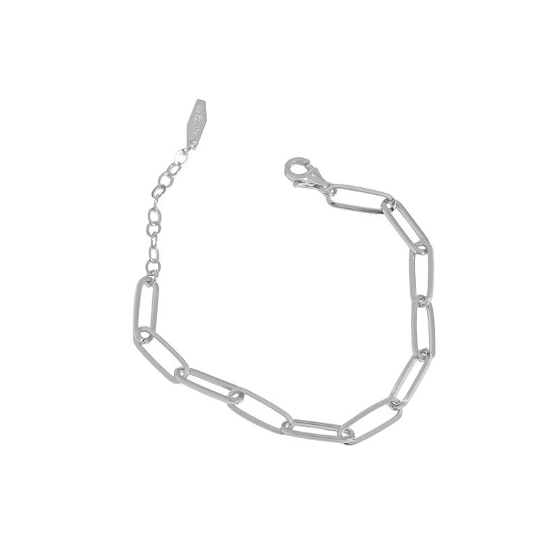 Holiday Hollow Chain 925 Sterling Silver Bracelet - JEWELLY