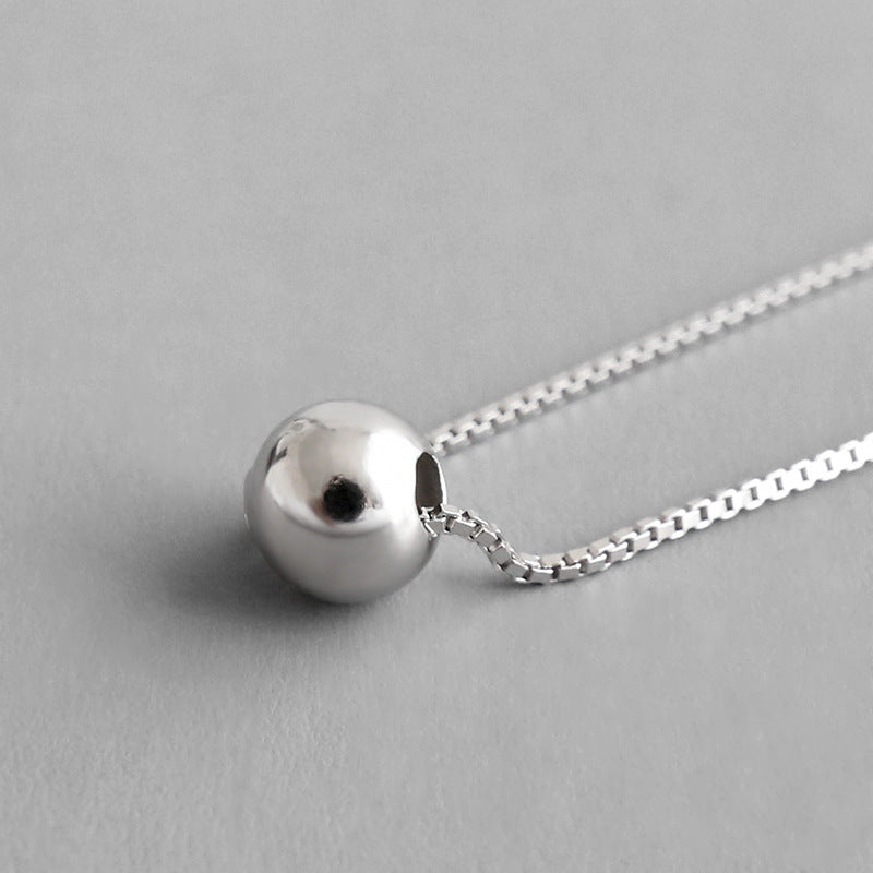 Minimalist Beads Ball 925 Sterling Silver Choker Necklace - JEWELLY