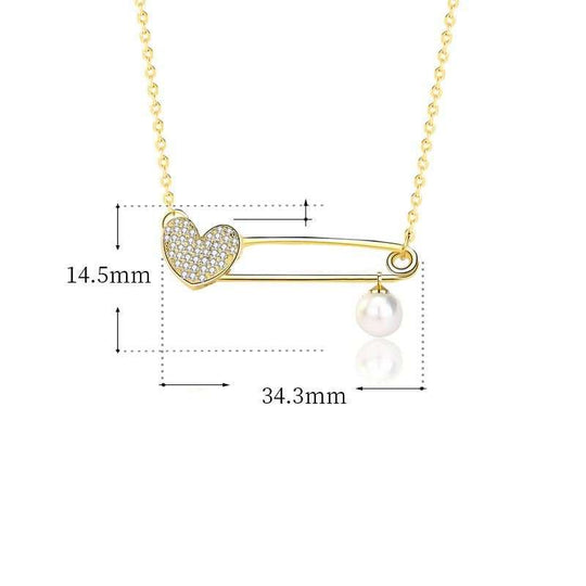 Not CZ Heart Clip Natural Pearl 925 Sterling Silver NecklaceMain Ston: Natural Pearl
Main Ston Quantity: 1
Pendant Size: 14.5mm * 34.3mm
Accent Stone: AAA Cubic Zirconia
Metal Material: Solid 925 Sterling Silver
Metal ElJEWELLYJEWELLYCZ Heart Clip Natural Pearl 925 Sterling Silver Necklace