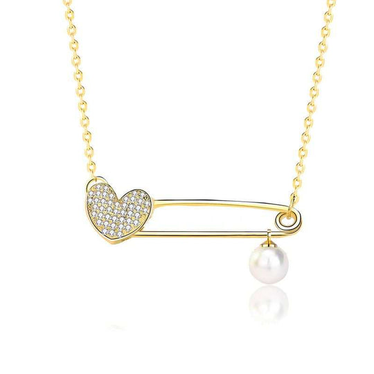 Not CZ Heart Clip Natural Pearl 925 Sterling Silver NecklaceMain Ston: Natural Pearl
Main Ston Quantity: 1
Pendant Size: 14.5mm * 34.3mm
Accent Stone: AAA Cubic Zirconia
Metal Material: Solid 925 Sterling Silver
Metal ElJEWELLYJEWELLYCZ Heart Clip Natural Pearl 925 Sterling Silver Necklace