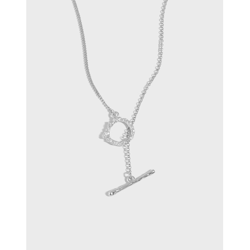 Office Irregular OT Shape 925 Sterling Silver Necklace - JEWELLY