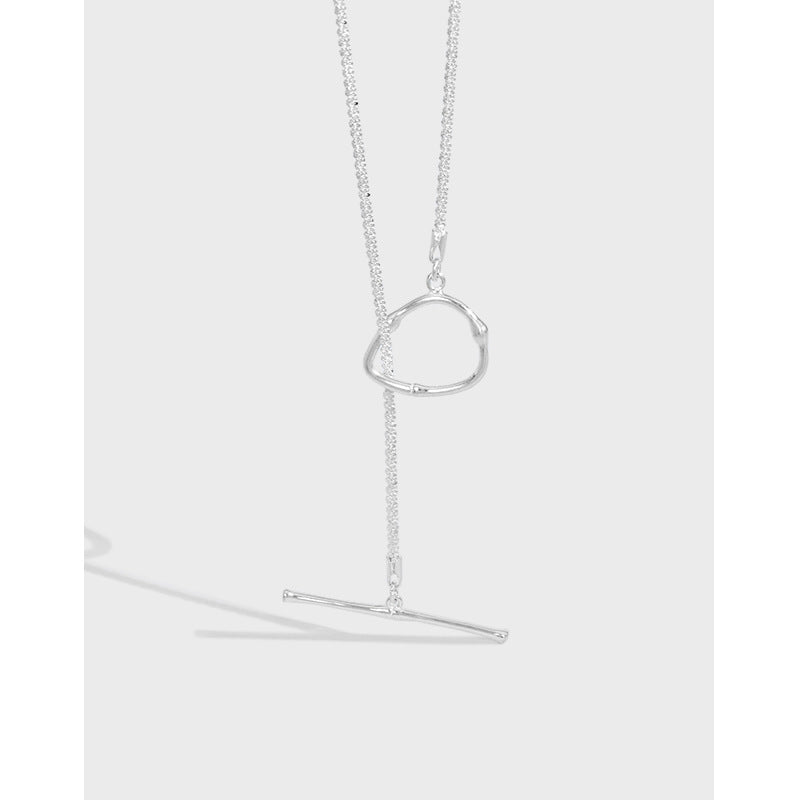 Office Popcorn Chain OT Shape 925 Sterling Silver Necklace - JEWELLY