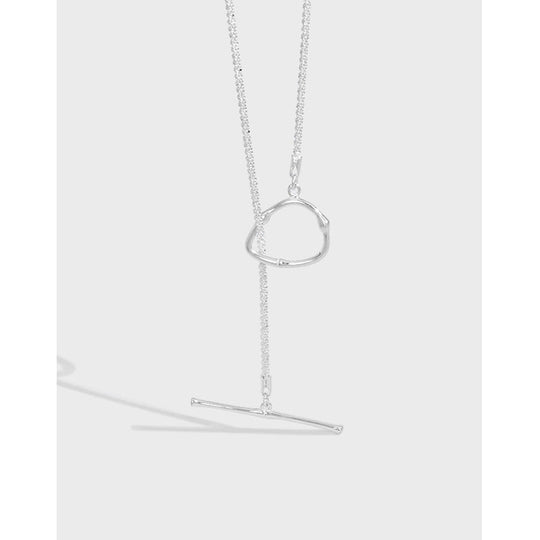 Office Popcorn Chain OT Shape 925 Sterling Silver Necklace - JEWELLY