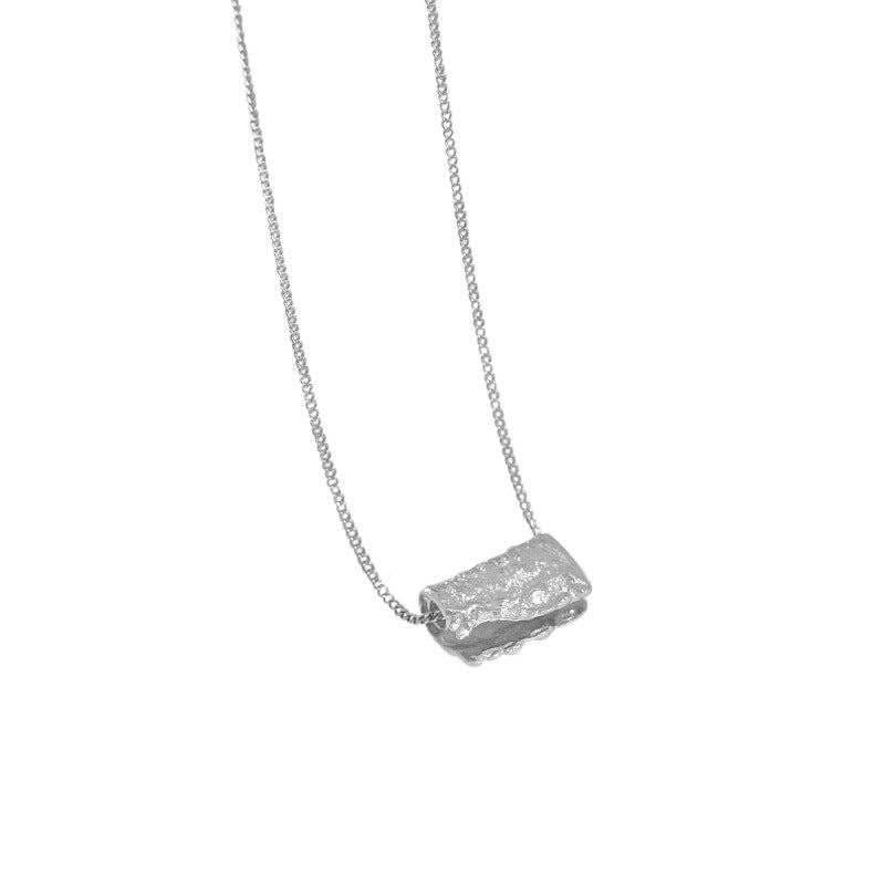 Party Irregular Geometry Block 925 Sterling Silver Necklace - JEWELLY