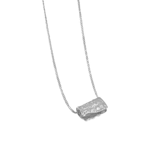 Party Irregular Geometry Block 925 Sterling Silver Necklace - JEWELLY