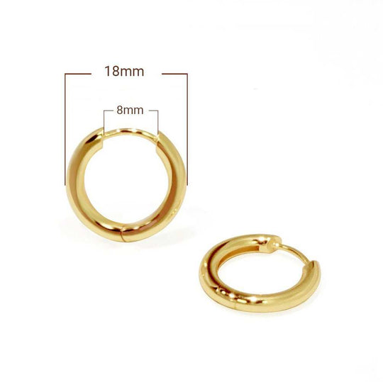 Silverbene Fashion Jewelry Bulk Wholesale Popular Minimalist 925 SterlHoop Size: 17.5mm
Metal Material: Solid 925 Sterling Silver
Metal Electroplating: 18K Yellow Gold/Silver
Total Weight: 4.1gJEWELLYJEWELLYSilverbene Fashion Jewelry Bulk Wholesale Popular Minimalist 925 Sterling Silver Plain Hoop Earrings