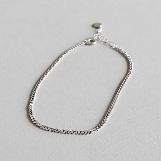 Simple Chain 925 Sterling Silver Anklet CasualChain Width: 2mm 
Chain Length: 200mm + 30mm Adjustable
Metal Material: Solid 925 Sterling Silver
Metal Electroplating: Rhodium
Total Weight: 1.85gJEWELLYJEWELLYSimple Chain 925 Sterling Silver Anklet Casual