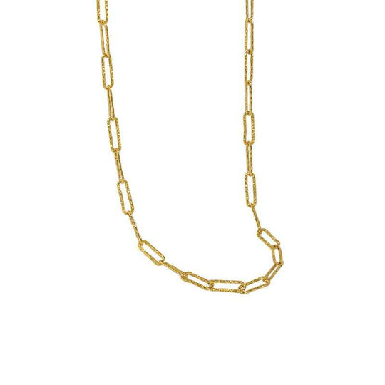 Simple Hollow Geometry Chain 925 Sterling Silver Necklace - JEWELLY