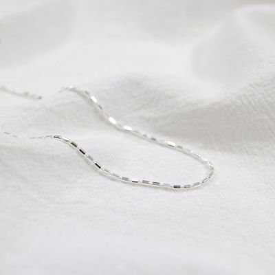 Simple New Geometry Irregular Tube 925 Sterling Silver NecklacePendant Size: 1mm 
Metal Material: Solid 925 Sterling Silver
Metal Electroplating: Rhodium
Chain Length: 375mm + 50mm Adjustable
Total Weight: 1.88gJEWELLYJEWELLYGeometry Irregular Tube 925 Sterling Silver Necklace