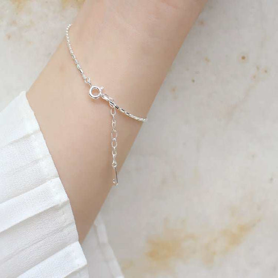 Simple Tube Beads 925 Sterling Silver BraceletPendant Size: 1mm 
Metal Material: Solid 925 Sterling Silver
Metal Electroplating: Rhodium
Chain Length: 160mm + 30mm Adjustable
Total Weight: 1.03gJEWELLYJEWELLYSimple Tube Beads 925 Sterling Silver Bracelet