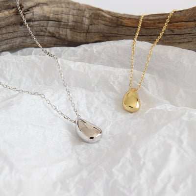 Simple Water Drop Hot 925 Sterling Silver Necklace - JEWELLY