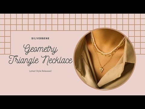 Statement Geometry Triangle 925 Sterling Silver Necklace - JEWELLY