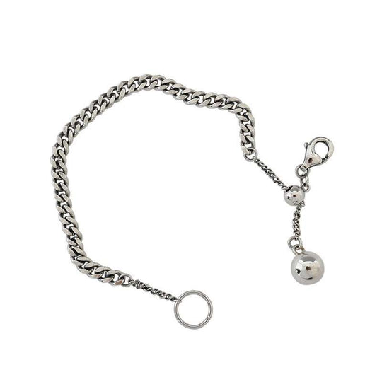 Vintage Curb Chain Round Ball 925 Sterling Silver BraceletPendant Size: 8mm 
Metal Material: Solid 925 Sterling Silver
Chain Length: 170mm Adjustable
Total Weight: 5.83gJEWELLYJEWELLYVintage Curb Chain Round Ball 925 Sterling Silver Bracelet