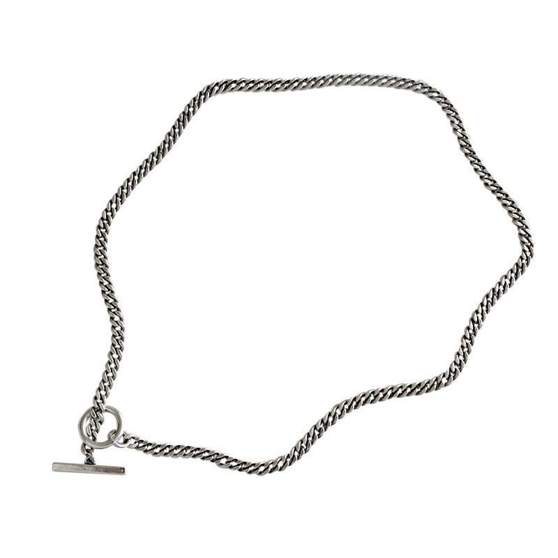 Vintage Geometry Men's OT Chain 925 Sterling Silver NecklacePendant Size: 13mm/20.6mm 
Metal Material: Solid 925 Sterling Silver
Chain Length: 415mm
Total Weight: 19.02gJEWELLYJEWELLYOT Chain 925 Sterling Silver Necklace