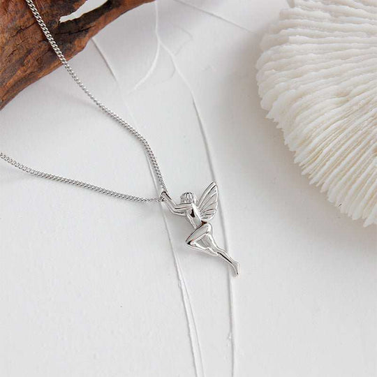 Women Guardian Angel 925 Sterling Silver NecklacePendant Size: 28mm * 14mm 
Metal Material: Solid 925 Sterling Silver
Metal Electroplating: Rhodium
Chain Length: 400mm + 40mm Adjustable
Total Weight: 5.96gJEWELLYJEWELLYWomen Guardian Angel 925 Sterling Silver Necklace