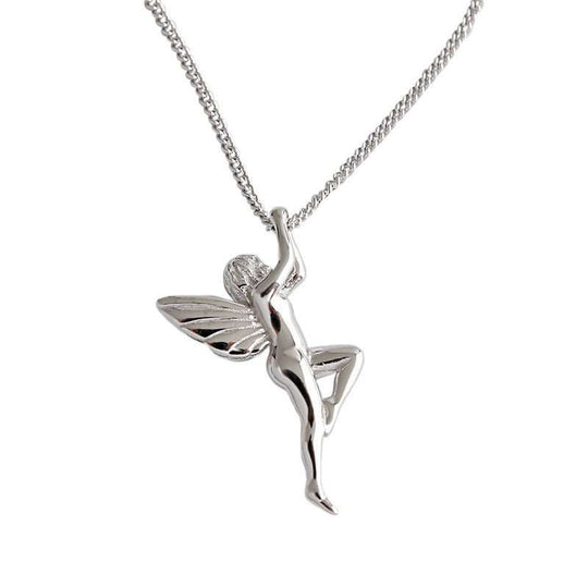 Women Guardian Angel 925 Sterling Silver NecklacePendant Size: 28mm * 14mm 
Metal Material: Solid 925 Sterling Silver
Metal Electroplating: Rhodium
Chain Length: 400mm + 40mm Adjustable
Total Weight: 5.96gJEWELLYJEWELLYWomen Guardian Angel 925 Sterling Silver Necklace