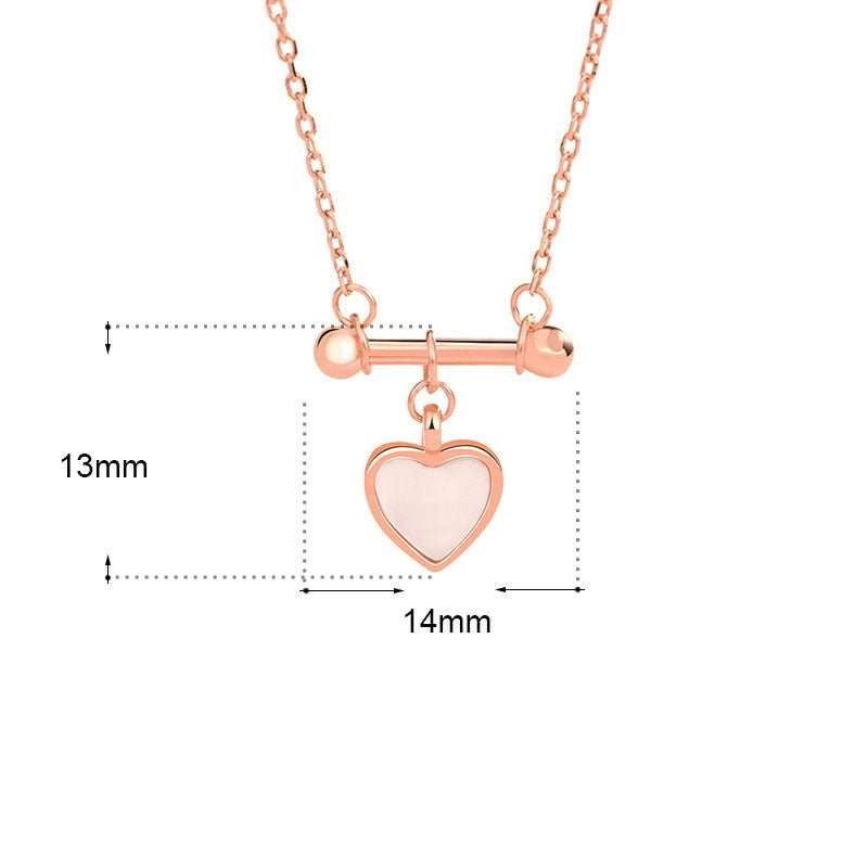 Women Mother of Shell Love Heart 925 Sterling Silver NecklaceMain Stone: Mother of Shell
Main Stone Quantity: 1 
Pendant Size: 13mm * 14mm 
Metal Material: Solid 925 Sterling Silver
Metal Electroplating: Rhodium/Rose Gold
ChaiJEWELLYJEWELLYShell Love Heart 925 Sterling Silver Necklace